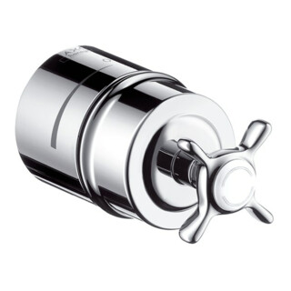 hansgrohe Axor Montreux Robinet d'arrêt avec clapet anti-retour, poignée croix, chrome