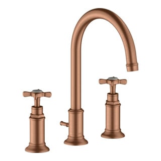hansgrohe Axor Montreux Robinet lavabo 3 trous 180 175 mm, avec croix, tirette, chrome brillant