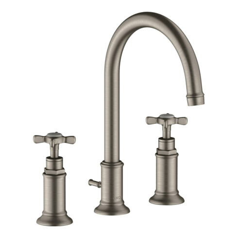 hansgrohe Axor Montreux Robinet lavabo 3 trous 180 175 mm, avec croix, tirette, ED