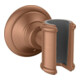 hansgrohe Axor Montreux Support de douche fixe, métal, or rouge brossé-1