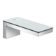 hansgrohe Axor MyEdition A Bec de baignoire 176 mm, blanc, avec plaque, chrome/verre miroir-1