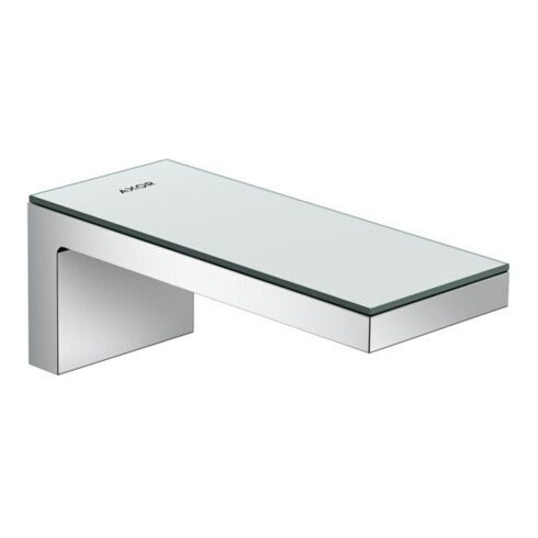 hansgrohe Axor MyEdition A Bec de baignoire 176 mm, blanc, avec plaque, chrome/verre miroir