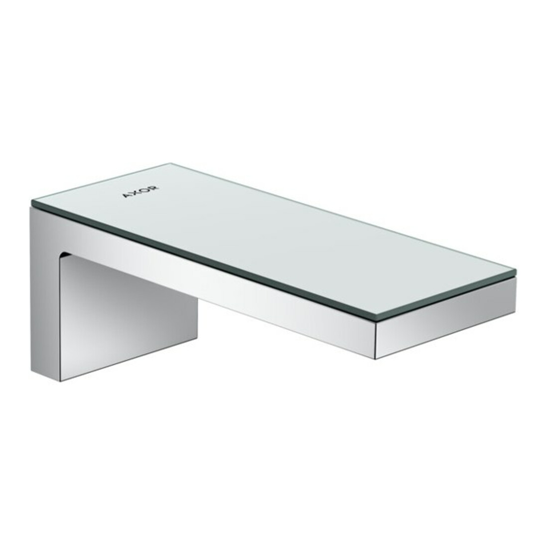 hansgrohe Axor MyEdition A Bec de baignoire 176 mm, blanc, avec plaque, chrome/verre miroir