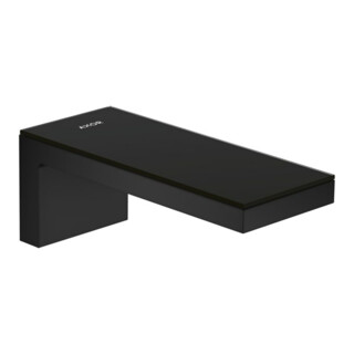 hansgrohe Axor MyEdition A Bec de baignoire 176 mm, blanc mat, noir mat/verre noir brillant