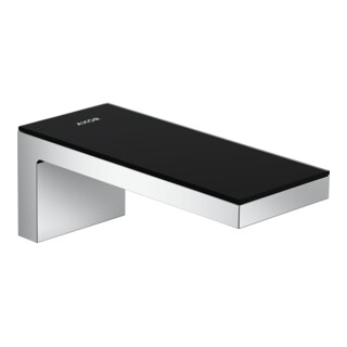 hansgrohe Axor MyEdition A Bec de baignoire 176 mm, blanc, mitigeur, chrome/verre noir brillant