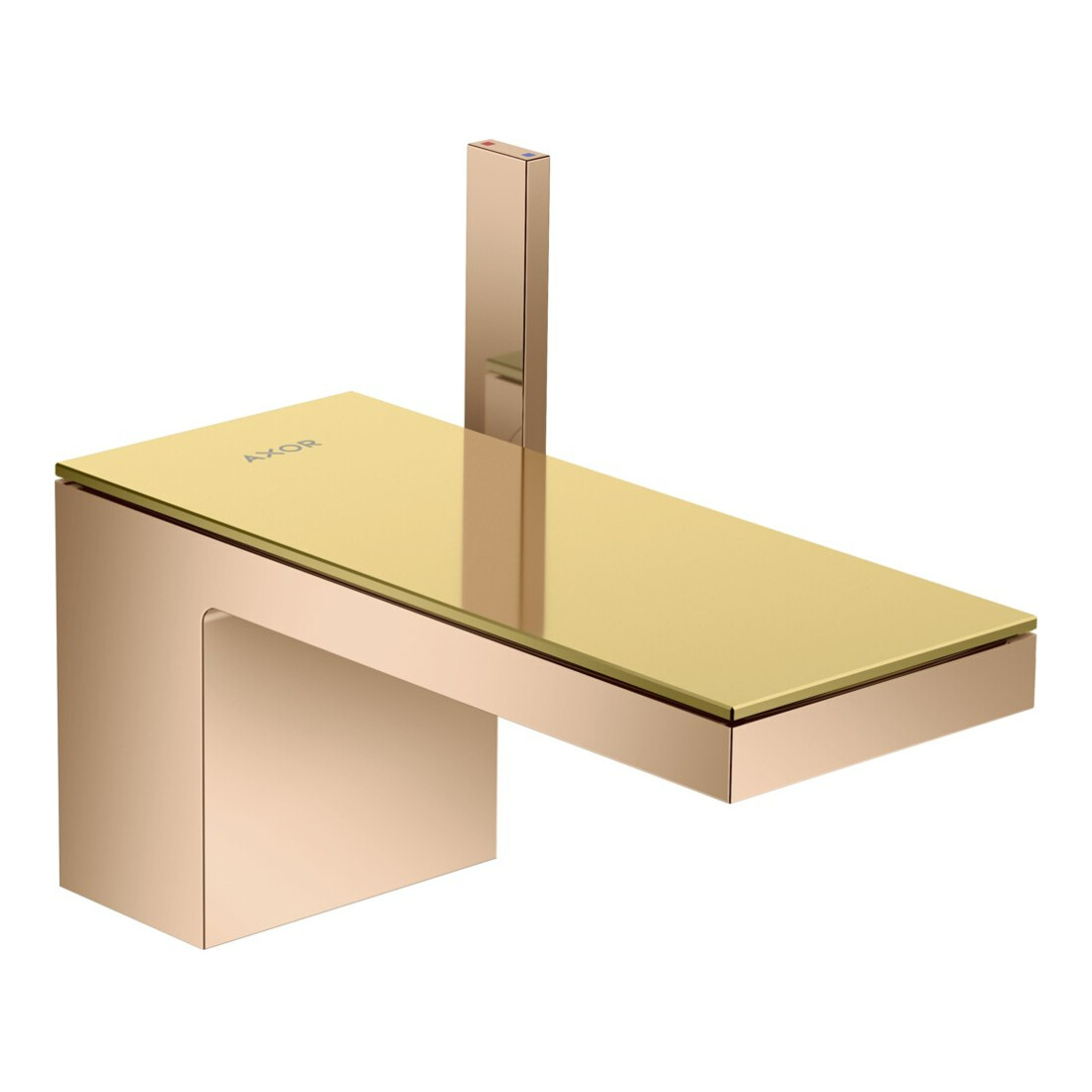 hansgrohe Axor MyEdition A Mitigeur lavabo mono-commande 151 mm, avec vidage, sans plaque, poli or rouge