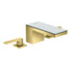hansgrohe Axor MyEdition A Robinet lavabo 3 trous 151 mm, avec poussoir, sans plaque, or optique