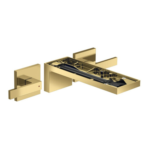 hansgrohe Axor MyEdition kit complet Robinet lavabo 3 trous, chromé poli, or optique