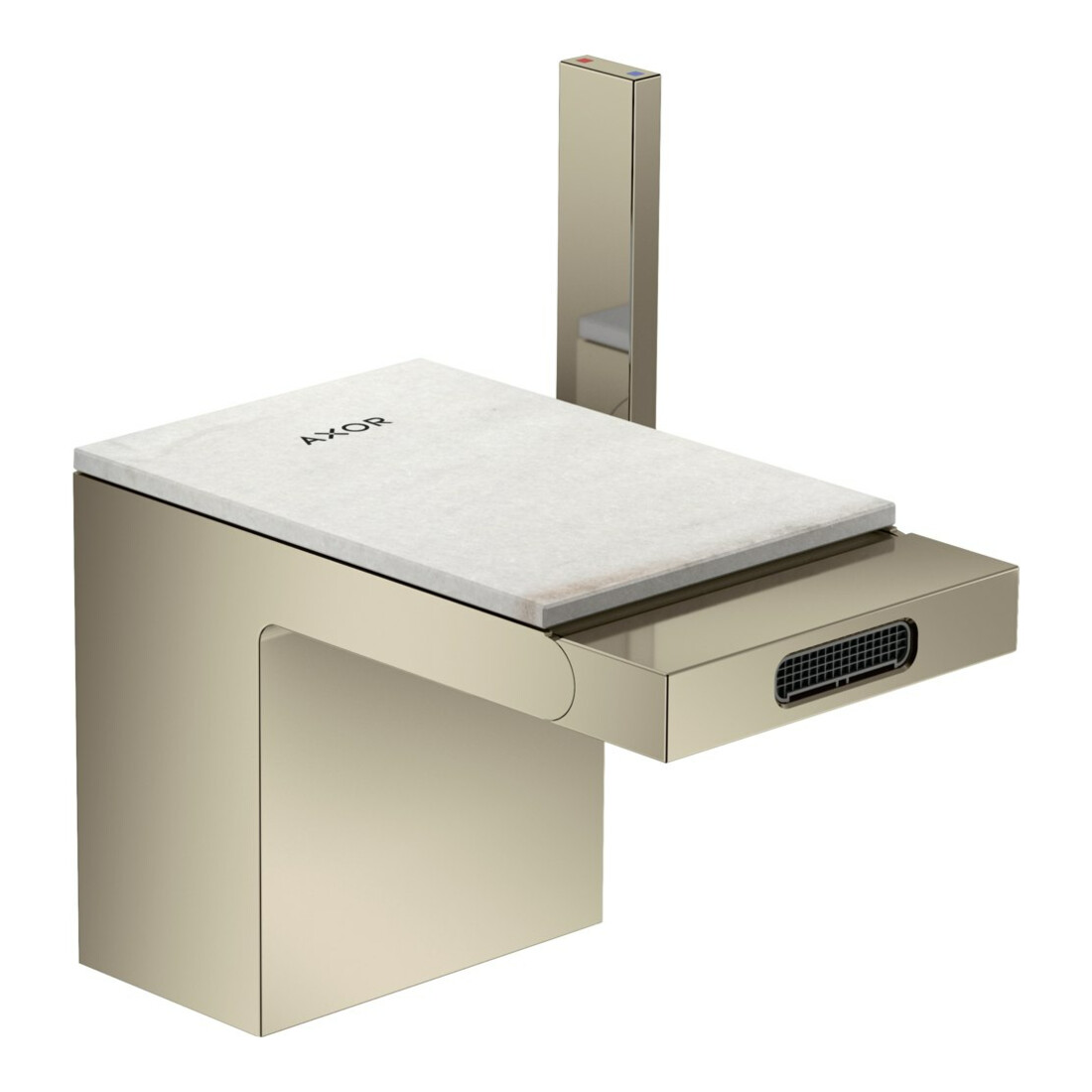 hansgrohe Axor MyEdition plaque 117x82mm, marbre Lasa Covelano Vena Oro