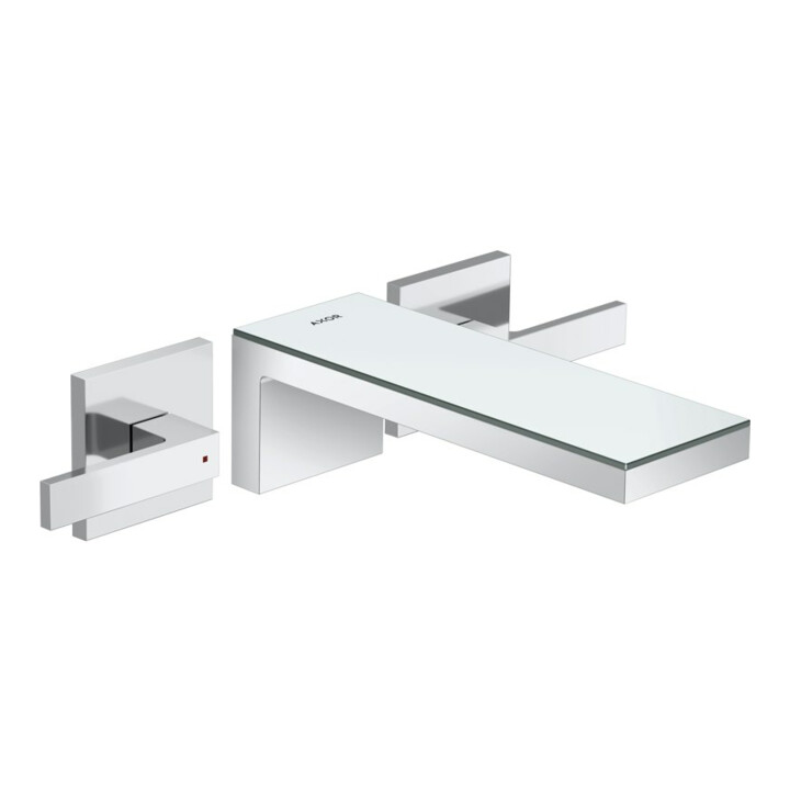 hansgrohe Axor MyEdition Set complet Robinet lavabo 3 trous, chromé/verre miroir