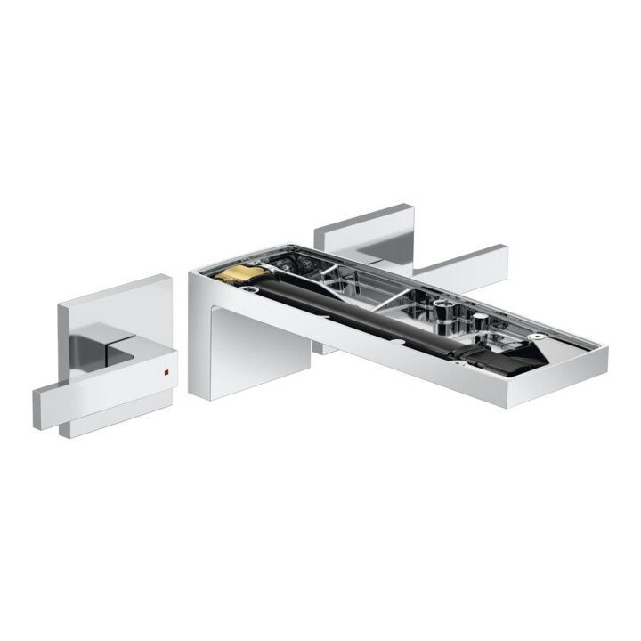 hansgrohe Axor MyEdition Set complet Robinet lavabo 3 trous, mural, sans plaque, chrome