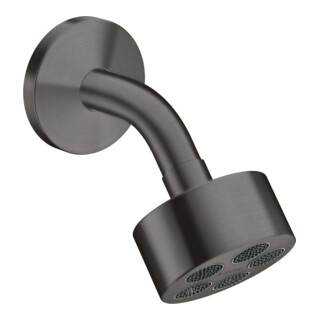 hansgrohe Axor One 75 1j EcoSmart Pomme de douche avec bras de douche, chrome noir brossé