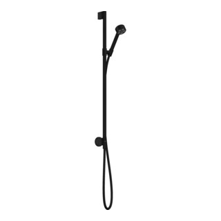 hansgrohe Axor One EcoSmart Set de douche avec raccord mural, 75 mm, 1 jet, noir mat