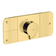 hansgrohe Axor One Ensemble de montage prêt à poser UP Thermostat, 3 sorties, or poli optic