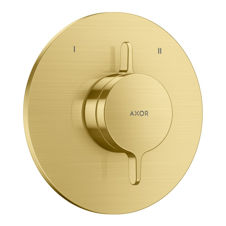 hansgrohe Axor One inbouwmengkraan 2 gebruikers brushed brass met montagekit