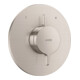 hansgrohe Axor One inbouwmengkraanset 2 verbruikers roestvrijstalen afwerking