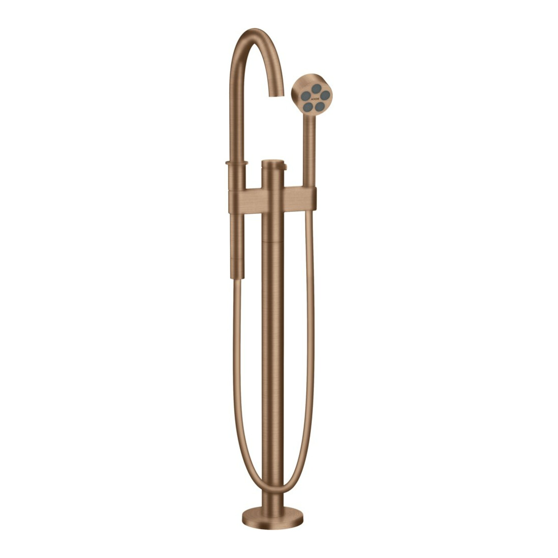 hansgrohe Axor One Mitigeur baignoire 220 mm, sur pied, brossé or rouge
