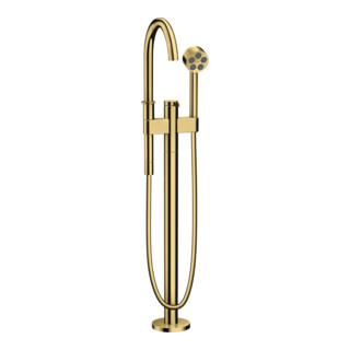 hansgrohe Axor One Mitigeur bain 1 levier, bec 220 mm, sur pied, or poli