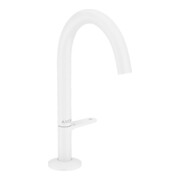 hansgrohe Axor One Mitigeur lavabo 170, bec 140 mm, vidage push-open, blanc mat