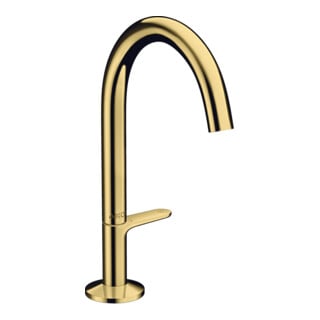 hansgrohe Axor One Mitigeur lavabo 170 Sel. A 140mm, avec vidage poussoir, or poli optique