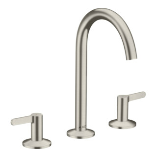 hansgrohe Axor One Mitigeur lavabo 3 trous 170 A 140 mm, avec vidage poussoir, avec HG, finition ES