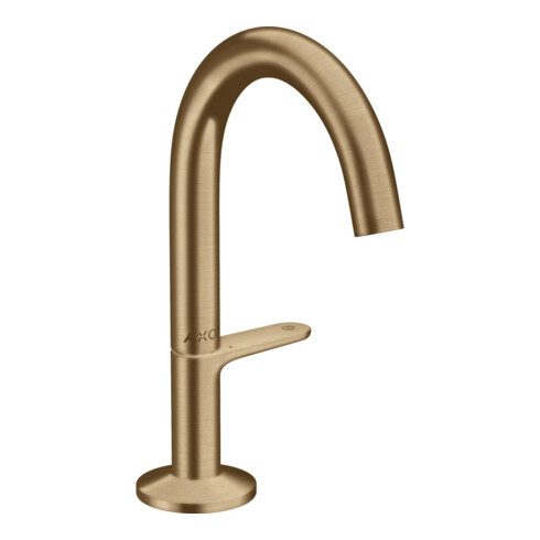 hansgrohe Axor One Mitigeur lavabo mono 140 A 122 mm, avec bonde push-open, bronze brossé