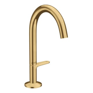 hansgrohe Axor One Mitigeur lavabo monocommande Sel. 170 A 140 mm, avec vidage poussoir, optique or brossé