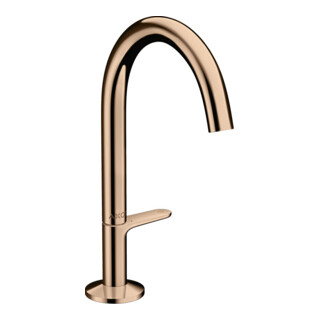 hansgrohe Axor One Mitigeur lavabo monocommande Sel. 170 A 140 mm, avec vidage push-open, poli or rose