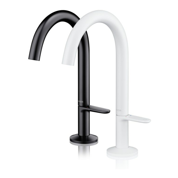 hansgrohe Axor One Mitigeur lavabo monocommande Sel. 170 A 140mm, m. vidage poussoir, mat noir