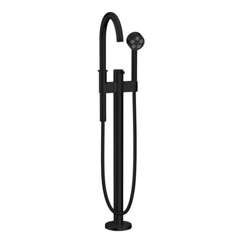 hansgrohe Axor One Mitigeur monocommande baignoire Sortie 220 mm, sur pied, noir mat