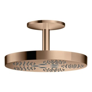 hansgrohe Axor One pomme de douche plafond, 1 jet, or rouge poli
