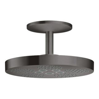 hansgrohe Axor One pomme de douche plafond, 2 jets, chrome brossé bleu