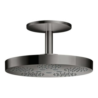 hansgrohe Axor One pomme de douche plafond, 2 jets, chrome noir poli