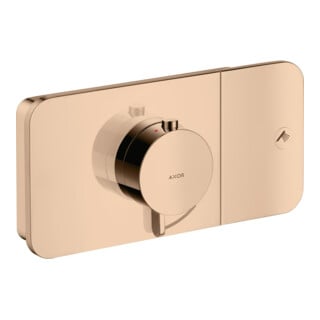 hansgrohe Axor One Set de montage complet Thermostat encastré, 1 voie, or rouge poli