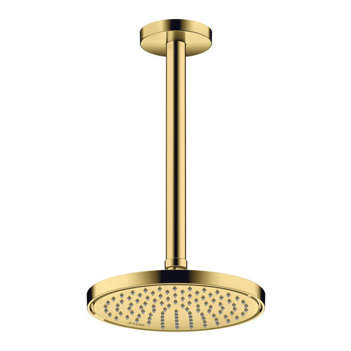 hansgrohe Axor Pomme de douche EcoSmart encastrée, 220 mm, 1 an, or poli opt