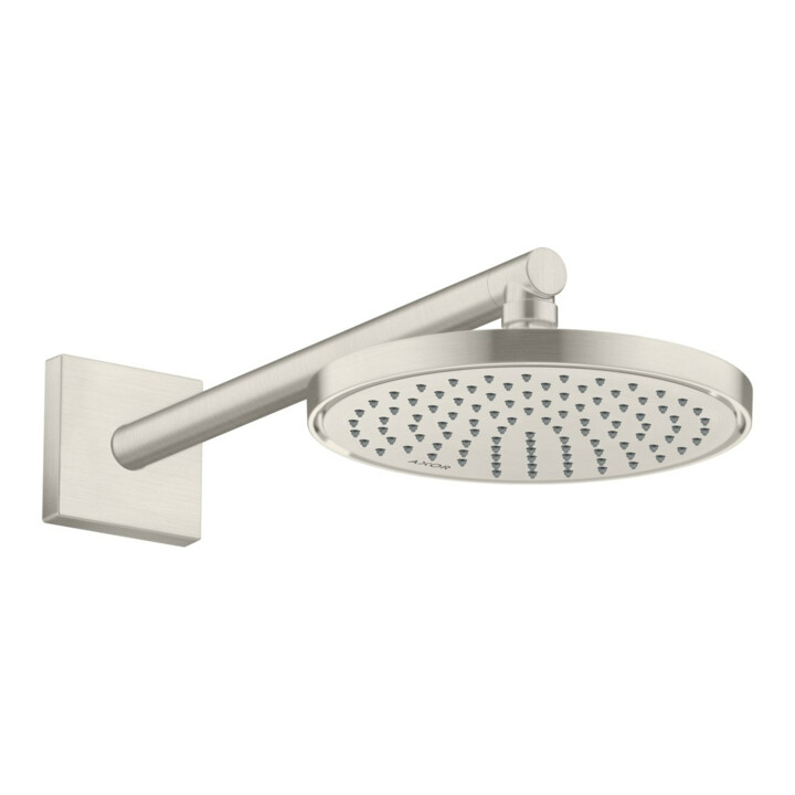 hansgrohe Axor Pomme de douche EcoSmart encastrée, 220 mm, 1 jet, aspect inox