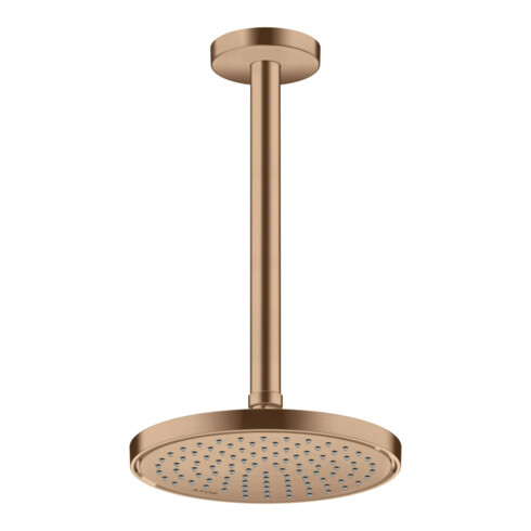 hansgrohe Axor Pomme de douche EcoSmart encastrée, 220 mm, 1 jet, brossée