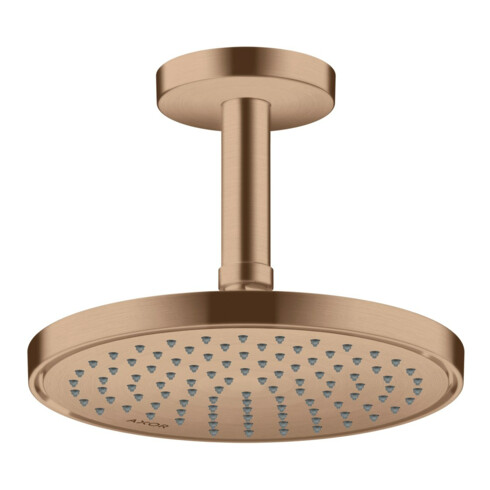 hansgrohe Axor Pomme de douche EcoSmart encastrée, 220 mm, 1 jet, brossée