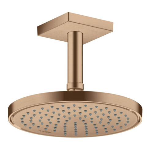 hansgrohe Axor Pomme de douche EcoSmart encastrée, 220 mm, 1 jet, brossée