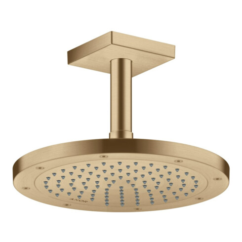 hansgrohe Axor Pomme de douche EcoSmart encastrée, 245 mm, 1 an, bronze brossé