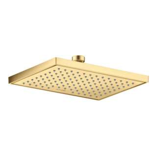 hansgrohe Axor Pomme de douche EcoSmart encastrée, 245x185 mm, 1 jet, finition or brillant optique