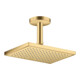 hansgrohe Axor Pomme de douche EcoSmart encastrée, 245x185 mm, 1 jet, finition or brillant optique-4