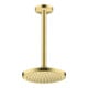 hansgrohe Axor pomme de douche EcoSmart encastrée ou murale, 220 mm, 1 jet, brossée