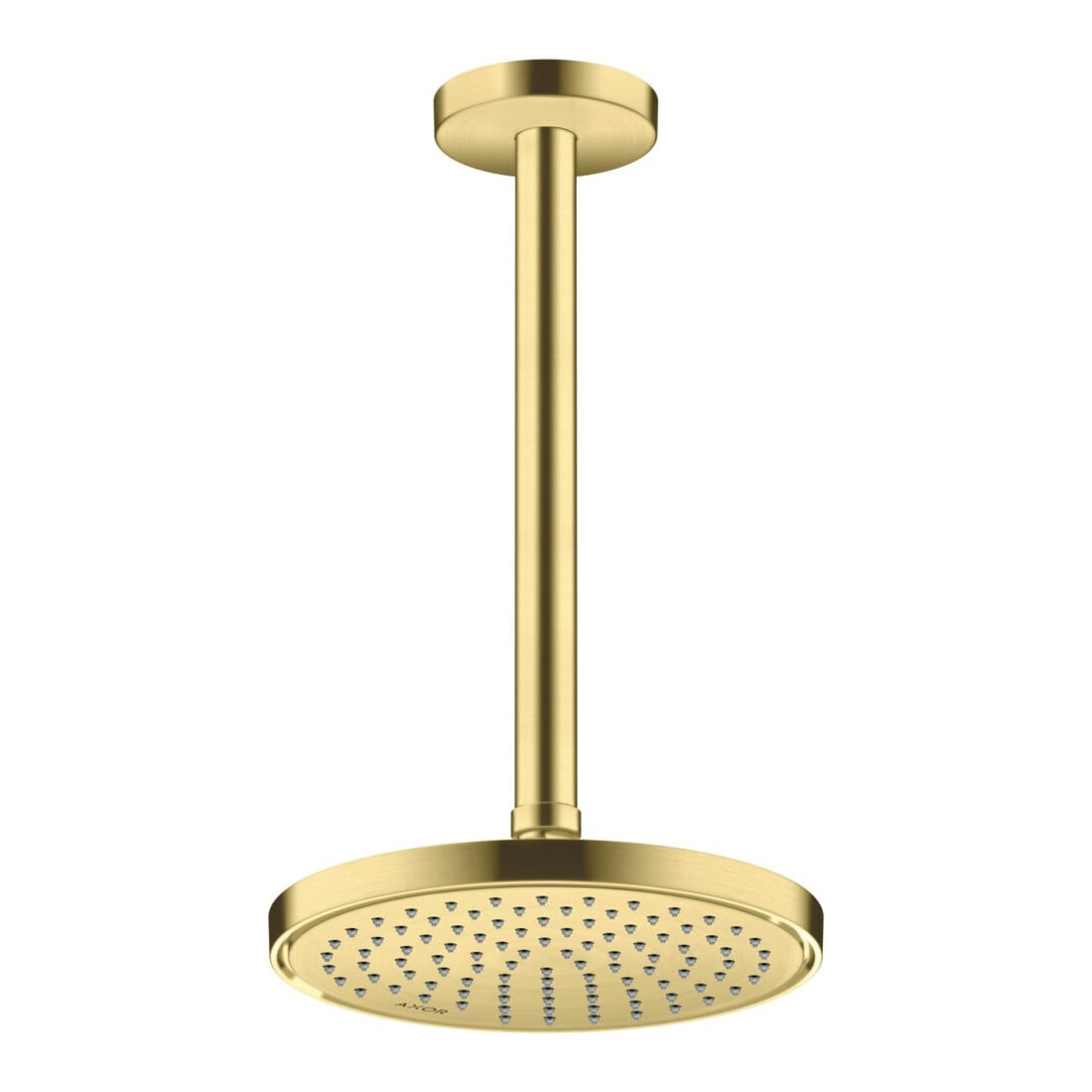 hansgrohe Axor pomme de douche EcoSmart encastrée ou murale, 220 mm, 1 jet, brossée