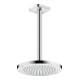 hansgrohe Axor Pomme de douche EcoSmart encastrée ou murale, 245 mm, 1 jet, chrome