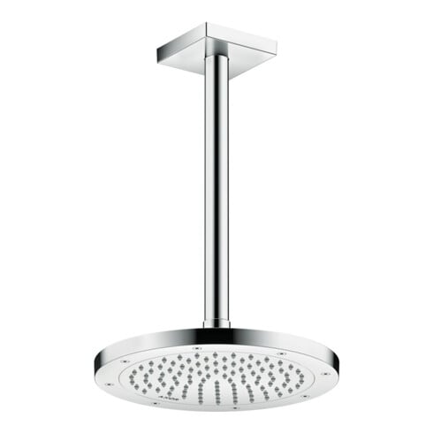 hansgrohe Axor Pomme de douche EcoSmart encastrée ou murale, 245 mm, 1 jet, chrome