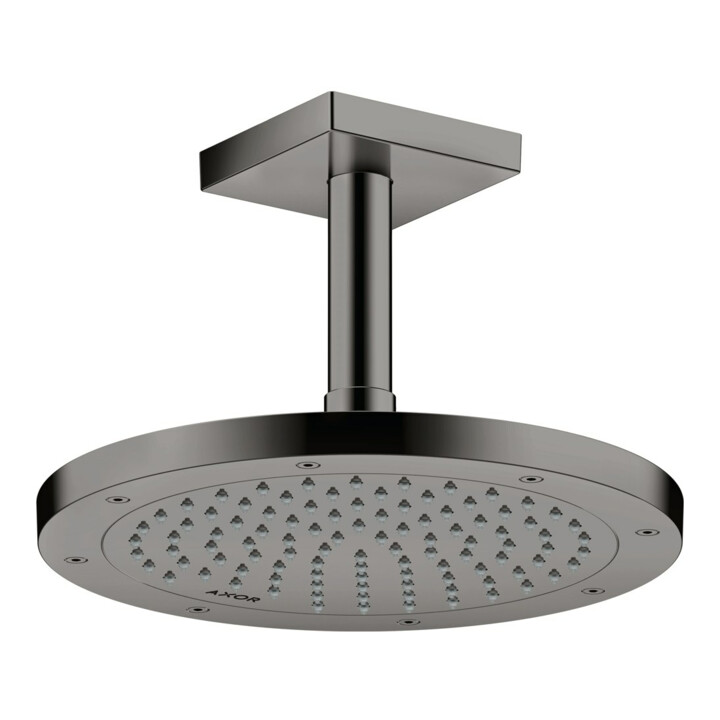 hansgrohe Axor Pomme de douche EcoSmart plus, 245 mm, 1 jet, bleu poli