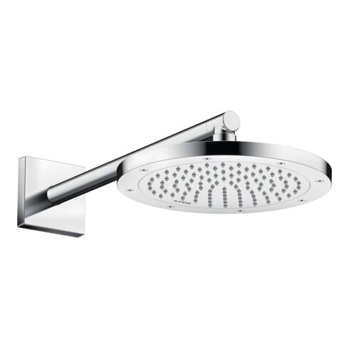 hansgrohe Axor Pomme de douche EcoSmart plus, 245 mm, 1 jet, chrome, pose encastrée ou murale