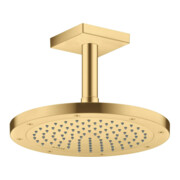 hansgrohe Axor Pomme de douche EcoSmart plus, 245 mm, 1 jet, or brossé optique-2