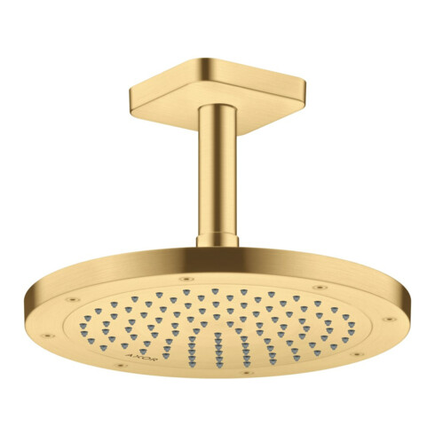 hansgrohe Axor Pomme de douche EcoSmart plus, 245 mm, 1 jet, or brossé optique